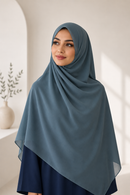 Plain Chiffon Hijab - Dark Teal