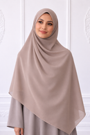 Plain Chiffon Hijab - Light Taupe