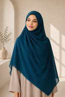 Plain Chiffon Hijab - Sapphire