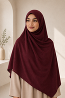 Jersey Hijab - Dark Burgundy