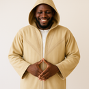 Syrian Farwa Coat with Hoodie - Sand