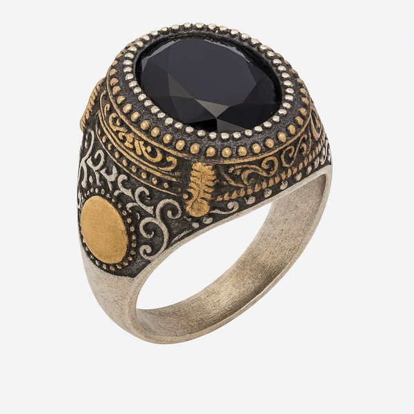 Black Onyx Sovereign Ottoman Ring