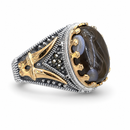 Obsidian Crown Ottoman Ring Collection