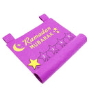 Purple Ramadan Calendar Eid Countdown + 30 Gold Stars - Home Decor
