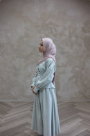 Resort Textured Skirt & Blouse Set - Whipped Pistachio