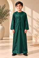Mini Muslim Kids-Boys Thobe Emirati (Emerald Green)