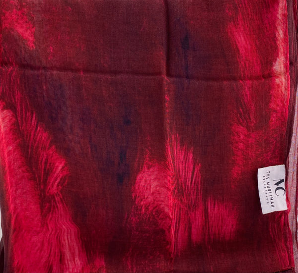 New- Viscose Modal Hijab - Cranberry Splash