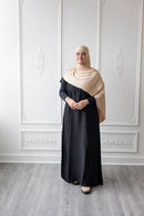 Inner Half Sleeved Slip Dress Only (Black)