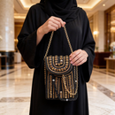 Luxury Embellished Beaded Box Evening Clutch Bag