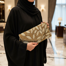 Luxury Embellished Beaded Flap Evening Clutch Bag