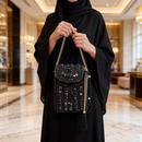Luxury Embellished Beaded Box Evening Clutch Bag