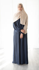 Butter Safiyyah Textured Abaya (Midnight Lake)