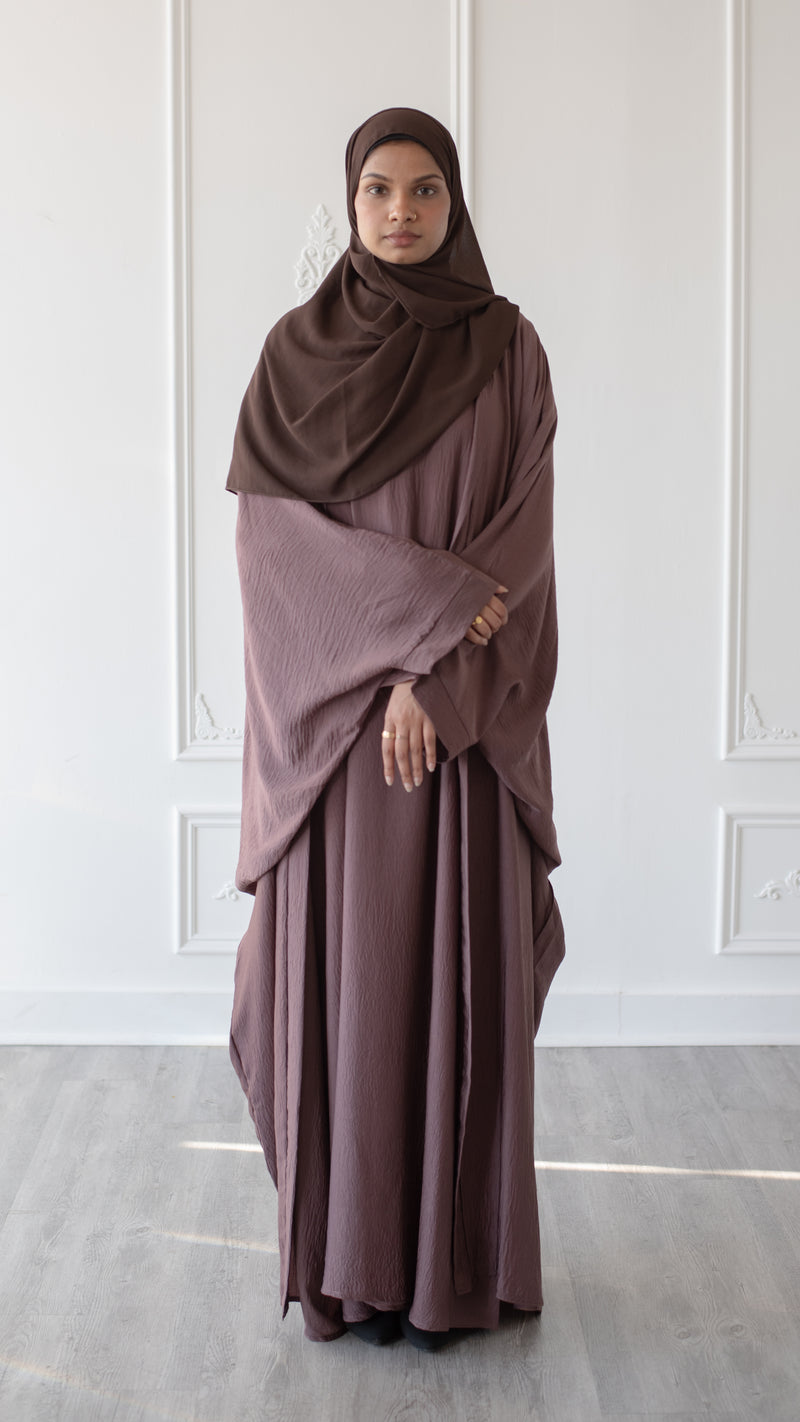 Slip Dress and Loose Fit Abaya (Cinerous)