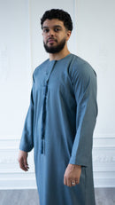 Emirati Thobe Jubbah - MC Cotton Blend (Light Denim)