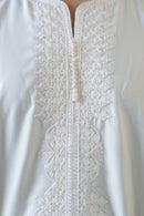 Moroccan 3/4 Sleeve Thobe (Steamed Milk)