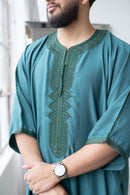 Moroccan 3/4 Sleeve Thobe (Neptune)