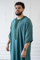 Moroccan 3/4 Sleeve Thobe (Neptune)