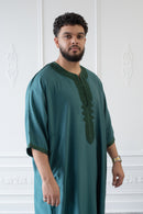 Moroccan 3/4 Sleeve Thobe (Neptune)