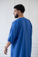 Moroccan 3/4 Sleeve Thobe (Lapis)