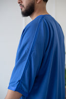 Moroccan 3/4 Sleeve Thobe (Lapis)