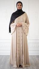 Daisy Glam Abaya (Light Tan)