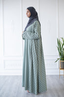 CLEARANCE SALE Mermaid Tail Print Abaya (Green)