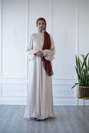 SALE Sprinkle Puff Sleeve Glam Abaya (Eggshell)