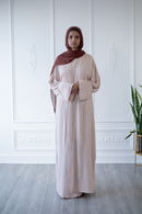Hayati Peony Glam Abaya (Beige)