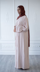 Hayati Peony Glam Abaya (Beige)