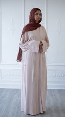 Hayati Peony Glam Abaya (Beige)