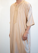 Moroccan 3/4 Sleeve Thobe (Mercury)