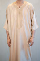 Moroccan 3/4 Sleeve Thobe (Mercury)