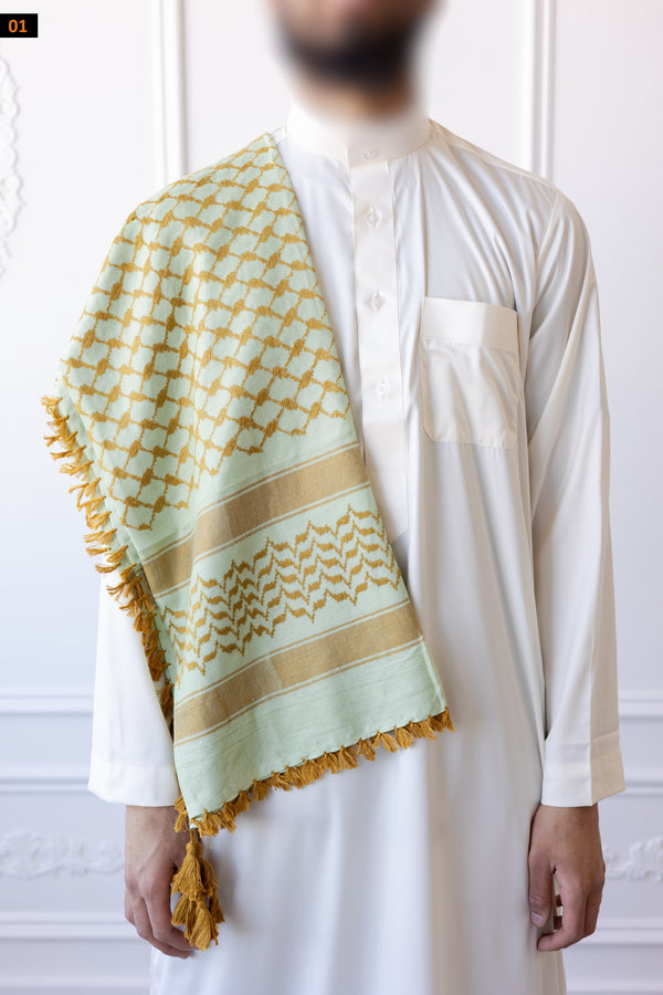 Golden Tassles and Stitch Imamah (2 options) (B79)
