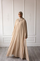 Aurelia Glam Abaya - Beige
