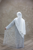 Couture Glam Abaya - Sky Grey
