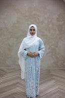 Couture Glam Abaya - Sky Blossom