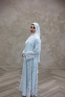 Couture Glam Abaya - Sky Blossom