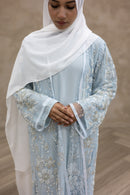 Couture Glam Abaya - Sky Blossom