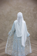 Couture Glam Abaya - Sky Blossom