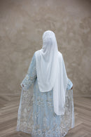Couture Glam Abaya - Sky Blossom