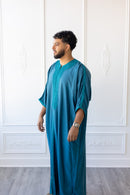 Sultan Moroccan 3/4 Sleeve Thobe (Sapphire)
