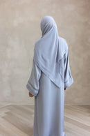 Grey Checkered Stonework Abaya
