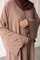 Aurelia Glam Abaya - Taupe