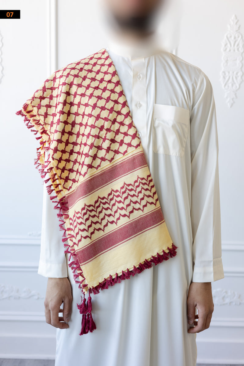 Red Tassles and Stitch Imamah (8 Colours) (B76)