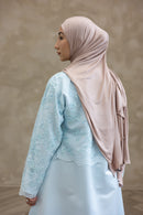 Floral Lace Wedding Dress - Baby Blue