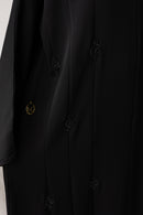 Floral Ember Glam Abaya - Black