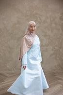 Floral Lace Wedding Dress - Baby Blue