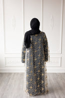Rahma Bloom Glam Abaya – Black