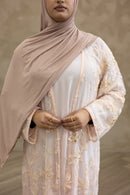 Couture Glam Abaya - Peach