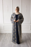 Rahma Bloom Glam Abaya – Navy Blue